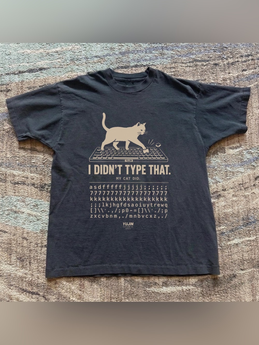 Funny Cat On Keyboard Sarcastic Pet Owner Graphic Tee, Nature Cat Lover Tee